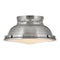 Emery Flush Mount  option Polished Antique Nickel