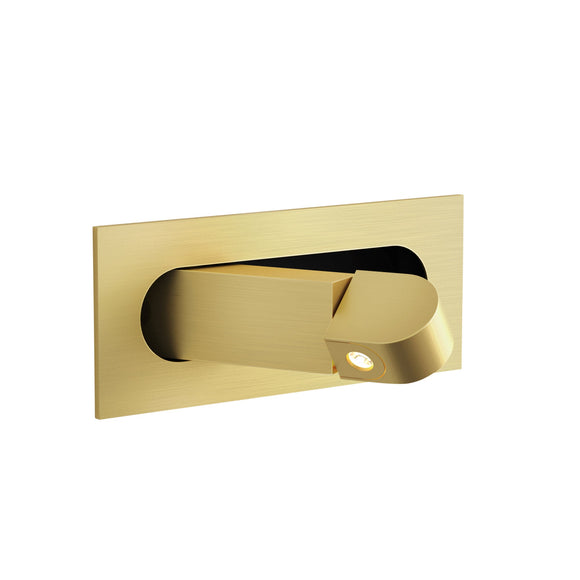 Matte Gold Digit LED Wall Sconce OPEN BOX