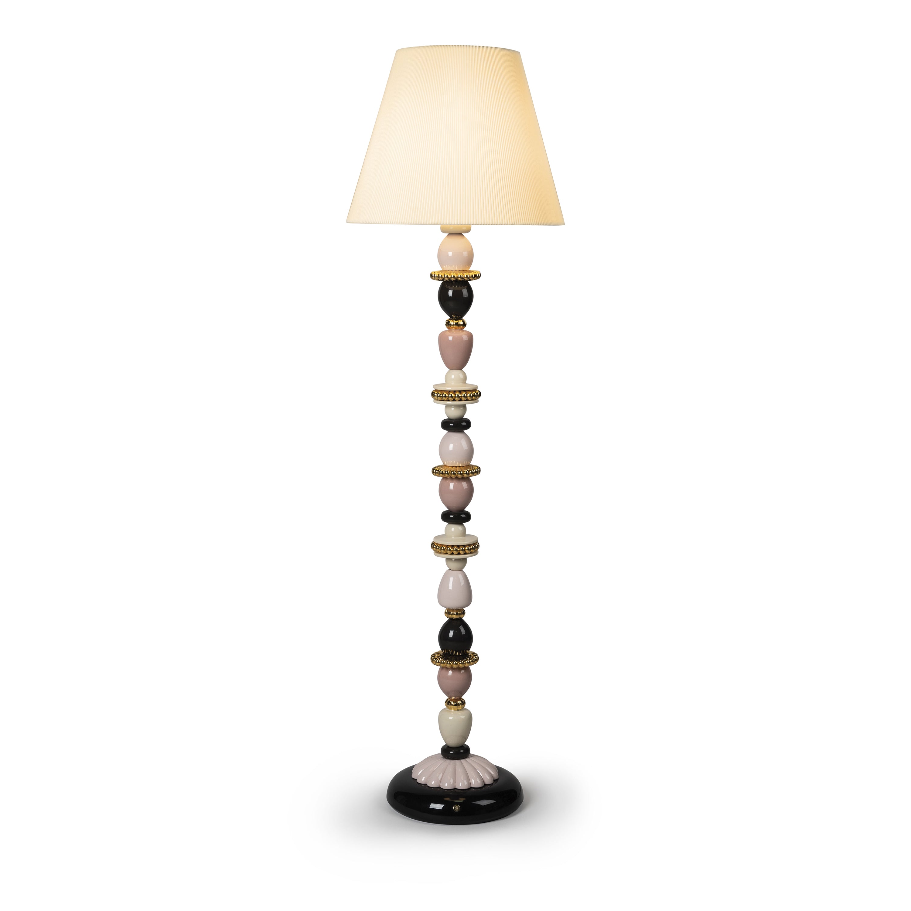 LLADRO Firefly Lampライト Firefly Table Lamp. Pink and Golden Luster. (US) | Lladró® USA