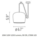 Aim Small Single Pendant Light