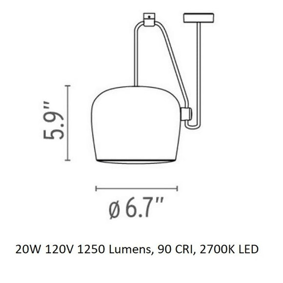 Aim Small Single Pendant Light