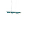 Almendra Linear Pendant Light  option Bay Blue Metallized