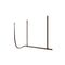 Belt Leather Wrapped Linear Pendant Light  option Natural Leather