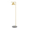 Captain Flint Outdoor Floor Lamp  option Brushed Brass/Grey Lava Base