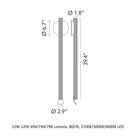 Flauta Spiga Outdoor Wall Sconce