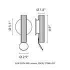 Flauta Wall Sconce