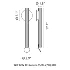 Flauta Wall Sconce