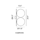 IC Lights Double Wall / Ceiling Light
