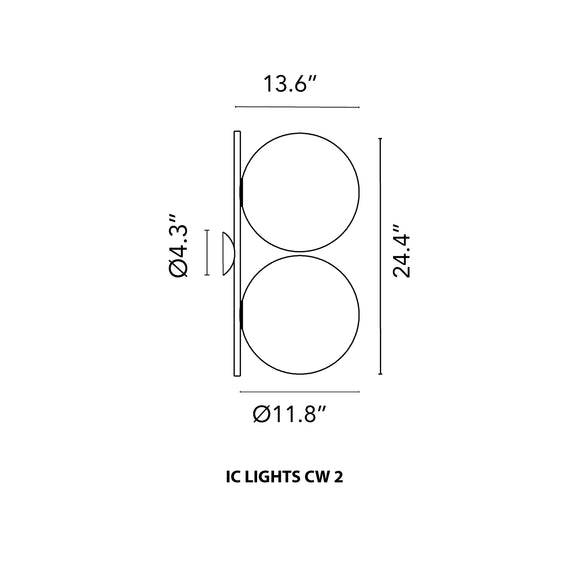 IC Lights Double Wall / Ceiling Light