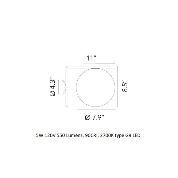 IC Lights Outdoor Wall / Ceiling Light
