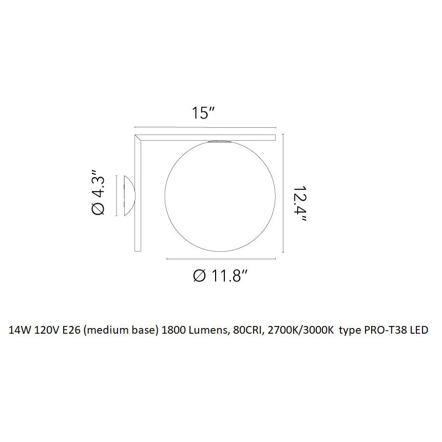 IC Lights Outdoor Wall / Ceiling Light