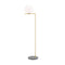 IC Outdoor Floor Lamp  option Brushed Brass/Grey Lava Base