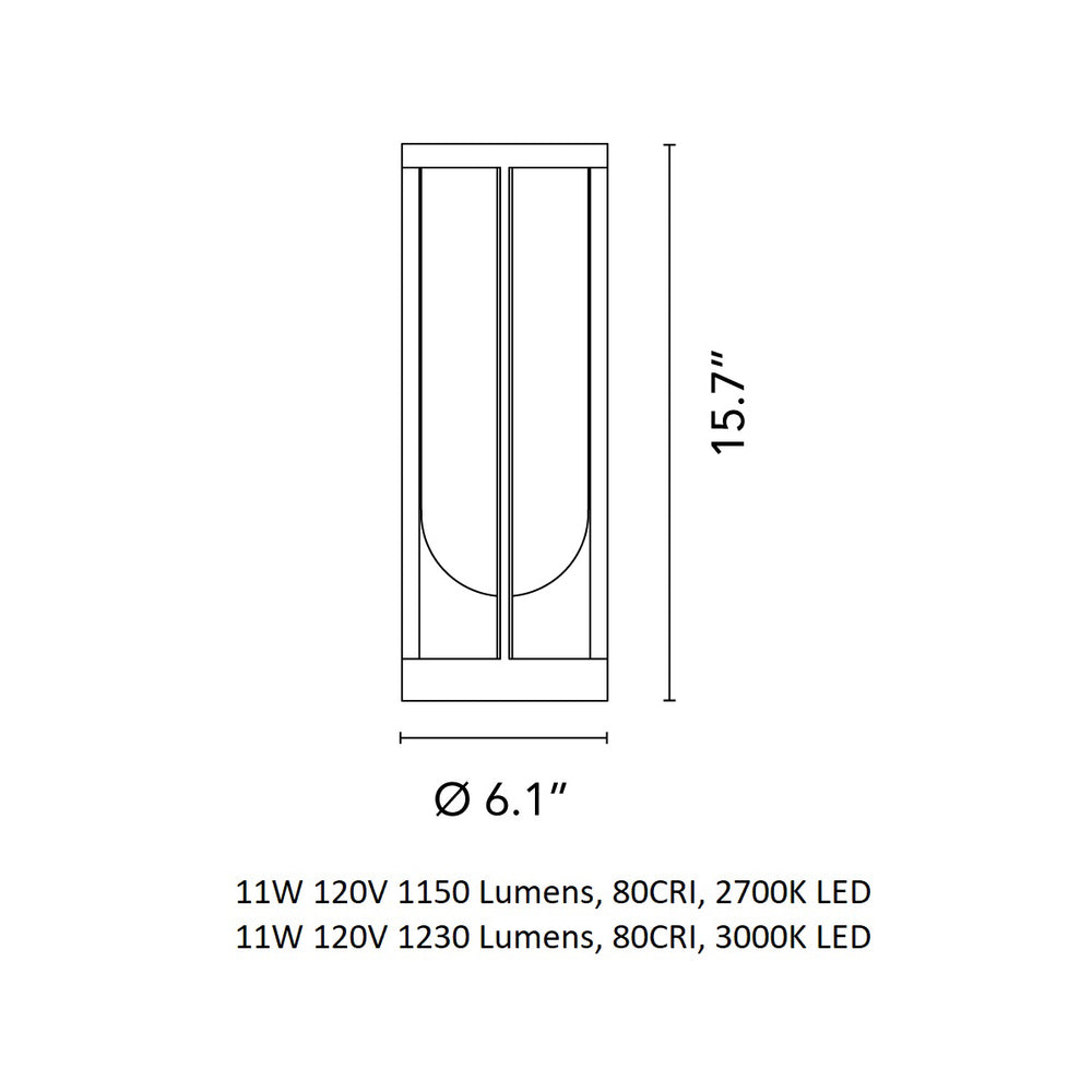 In Vitro Outdoor Bollard Light