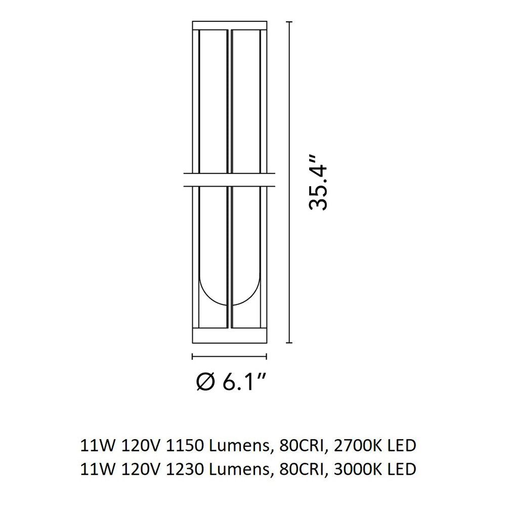 In Vitro Outdoor Bollard Light