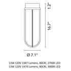 In Vitro Outdoor Flush Mount