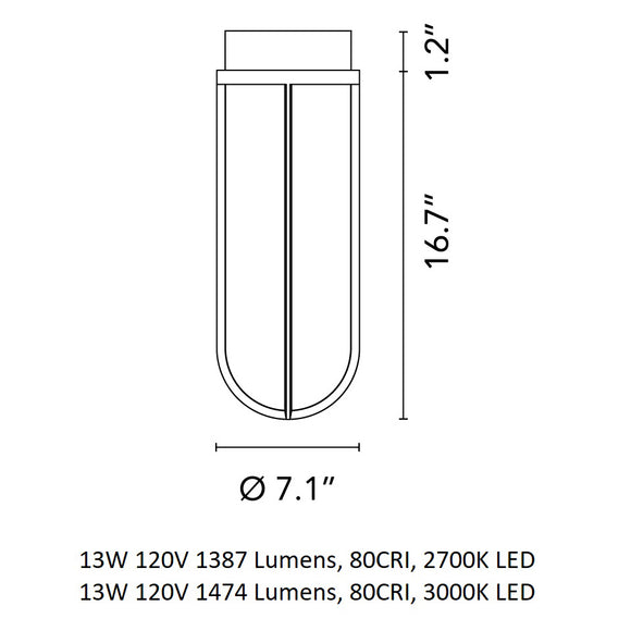 In Vitro Outdoor Flush Mount