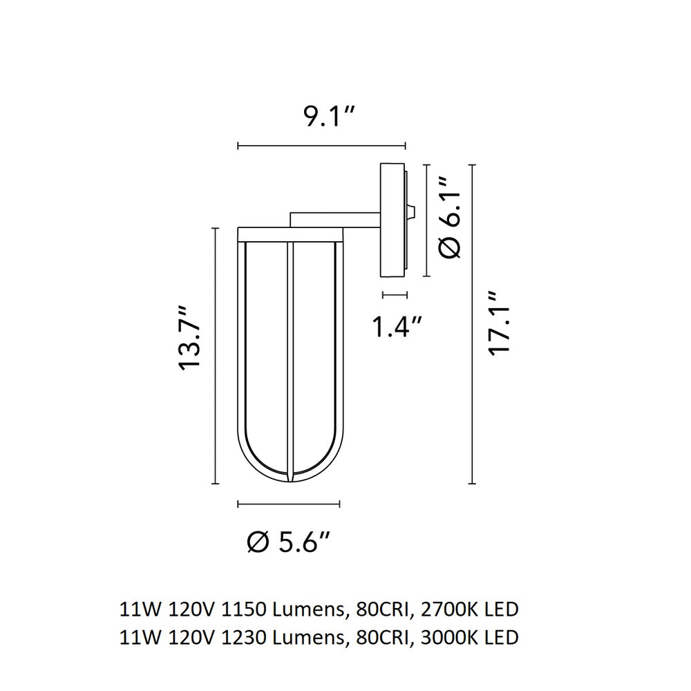 In Vitro Outdoor Wall Light