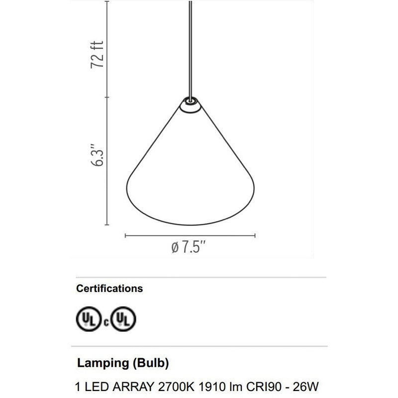 FLOS String Light Cone Pendant Light - 2Modern