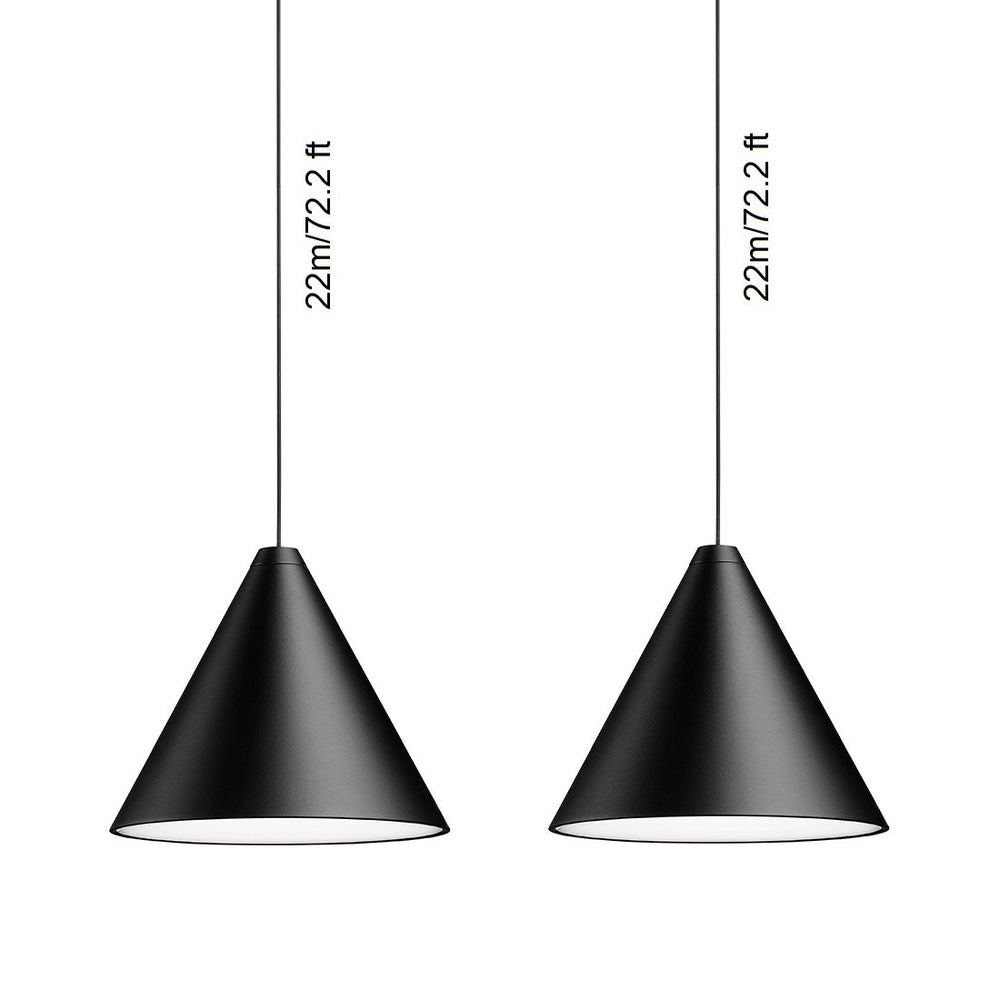 String Light Cone Pendant Light