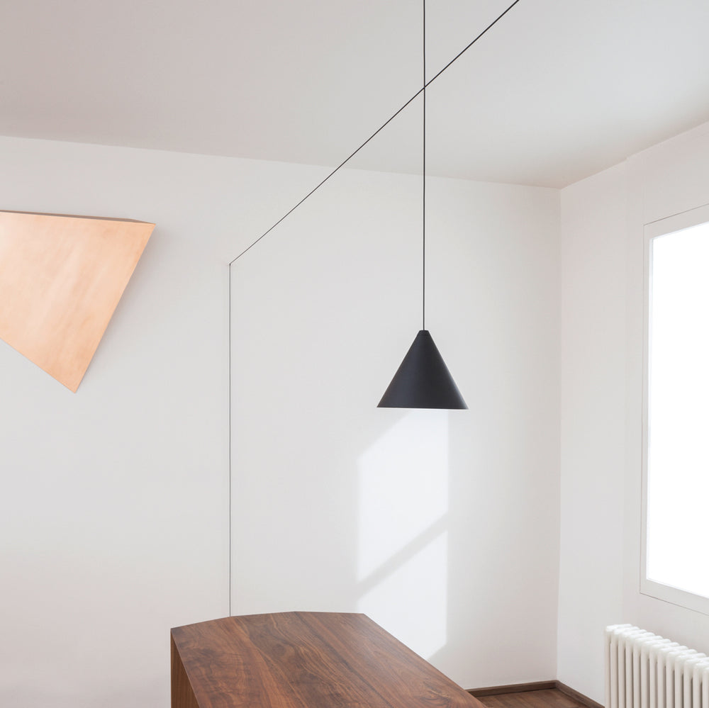 String Light Cone Pendant Light