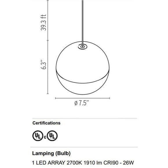 FLOS String Light Sphere Pendant Light - 2Modern