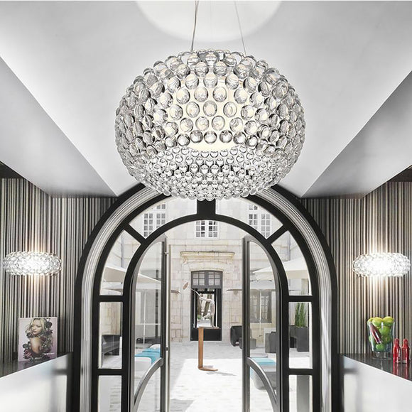 Foscarini Caboche Chandelier in Clear Size Large 29.5 W