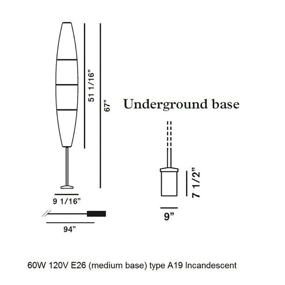 Havana Outdoor Floor Lamp