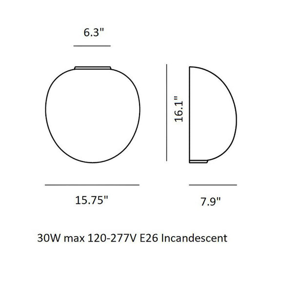 Rituals XL Semi Wall Sconce