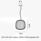 Spokes 2 Small Pendant Light