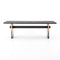 Brennan Dining Table  option Worn Black / Ombre Antique Brass