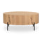 Eaton Drum Coffee Table  option Light Oak Resin