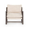 Ace Lounge Chair  option Thames Cream / Burnt Parawood