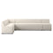Augustine L-Shape Dining Banquette  option Capri Oatmeal