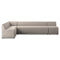 Augustine L-Shape Dining Banquette  option Orly Natural