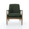 Braden Lounge Chair  option Eden Sage Leather / Toasted Oak