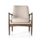 Braden Lounge Chair  option Light Camel / Warm Oak