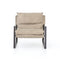 Emmett Sling Lounge Chair  option Umber Natural / Gunmetal