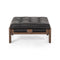 Halston Ottoman  option Heirloom Black
