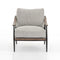Kennedy Lounge Chair  option Gabardine Grey / Distressed Natural