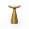 Marlow Mod Pedestal Side Table  option Brushed Brass