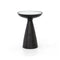 Marlow Mod Pedestal Side Table  option Brushed Bronze