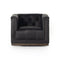 Maxx Swivel Chair  option Heirloom Black / Burnt Umber