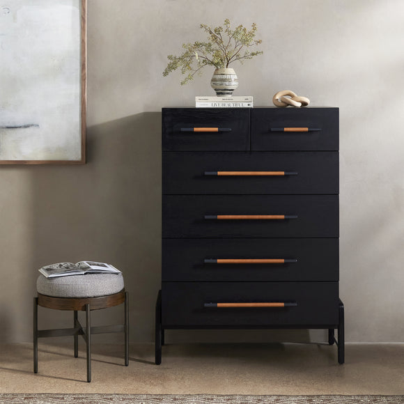 Rosedale 6 Drawer Tall Dresser - Yucca Oak - Four Hands Rosedale 6 Drawer Tall Dresser - Yucca Oak - Four Hands