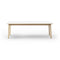 Ana Extendable Dining Table  option White Nano Laminate/Oak Soap Treated