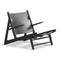 Hunting Lounge Chair  option Black Leather