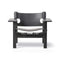 Spanish Lounge Chair  option Oak Black Lacquered