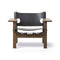 Spanish Lounge Chair  option Black Leather