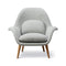 Swoon Lounge Chair  option Oak Lacquered