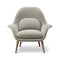 Swoon Lounge Chair  option 9103 Grey Grand Mohair