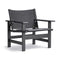 The Canvas Chair  option Black Canvas/Oak Black Lacquered